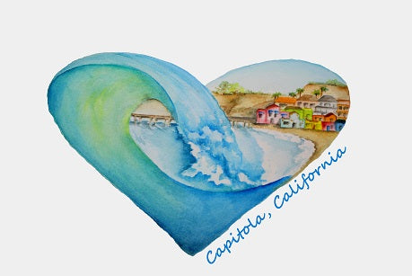 Capitola Heart Painting